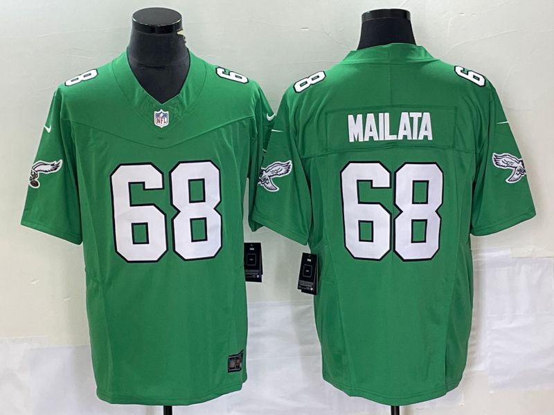 Men Philadelphia Eagles #68 Mailata Green 2023 Nike Vapor Limited NFL Jersey